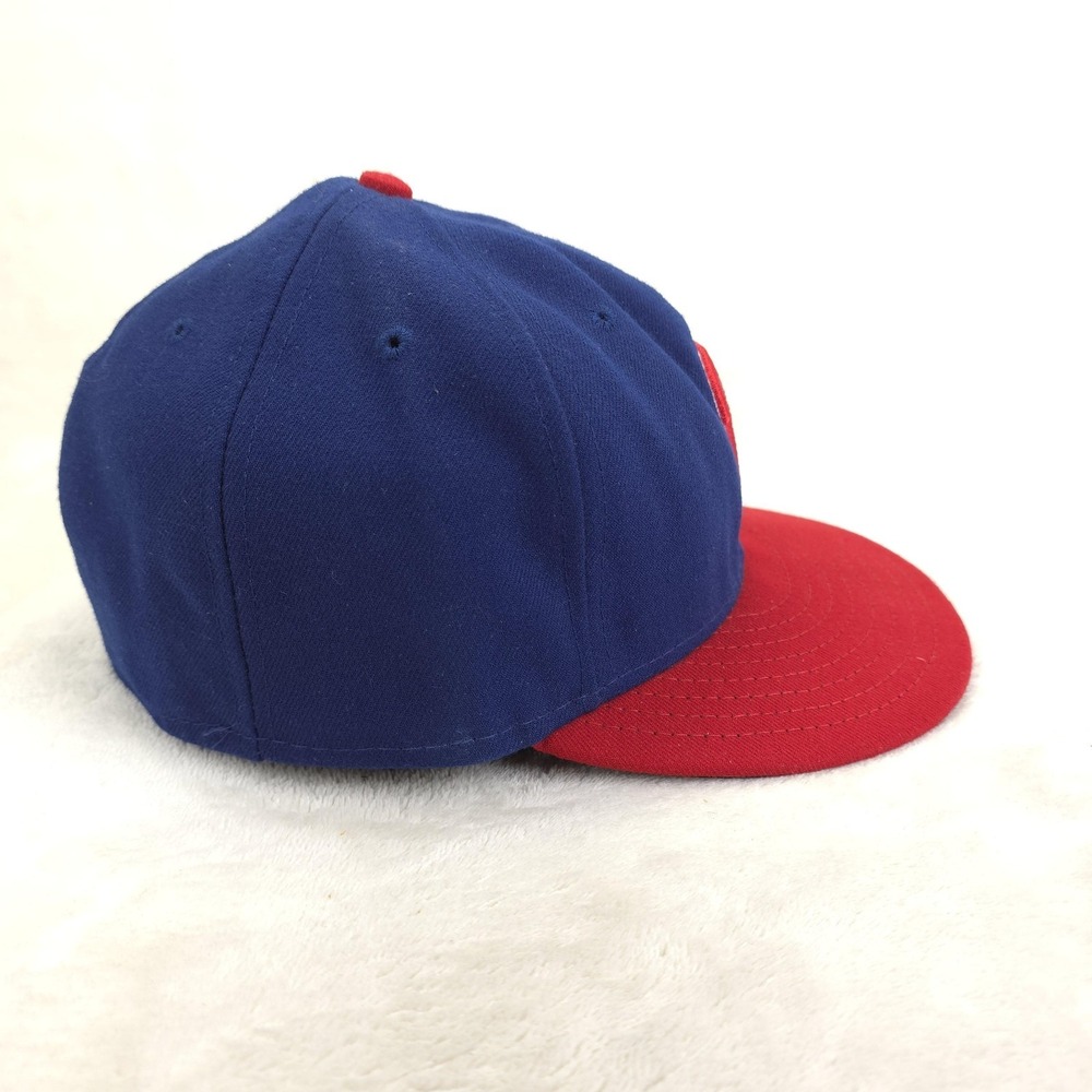 Philadelphia Phillies Hat Players Cap Mens 7 5/8 Blue MLB Baseball Made in USA - Picture 4 of 8